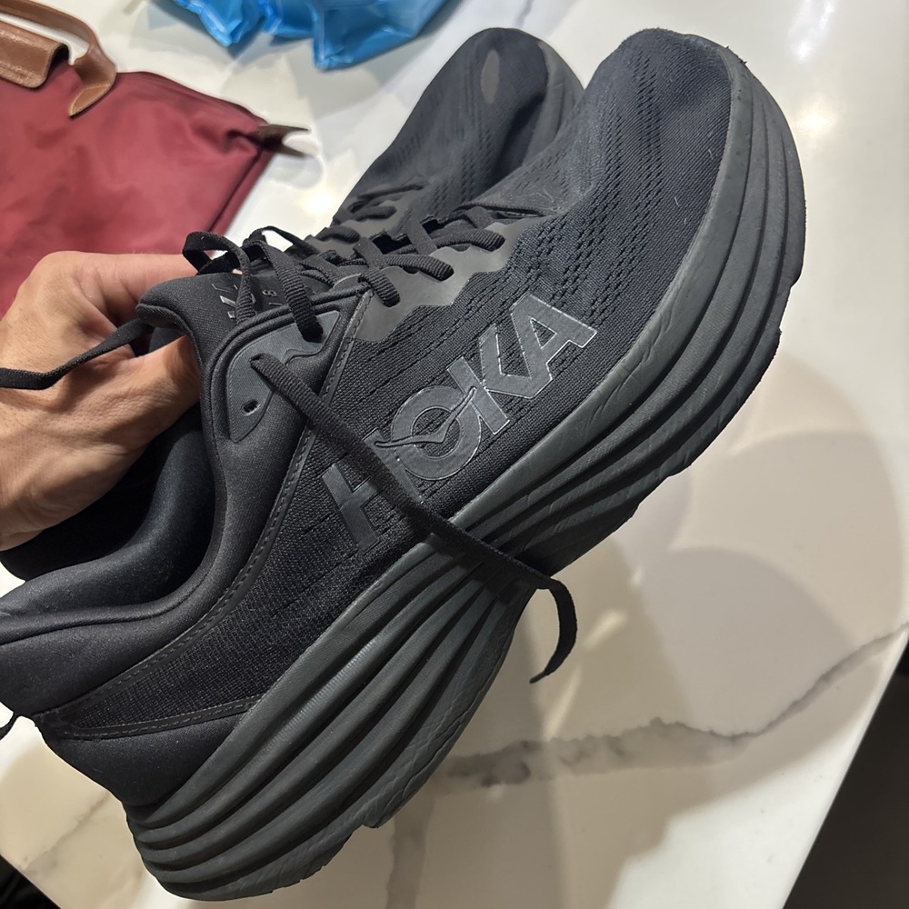 Size 15 - Hoka One One HOKA Bondi 8 2E Wide Triple Black
